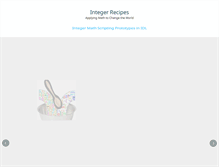 Tablet Screenshot of integerrecipes.com